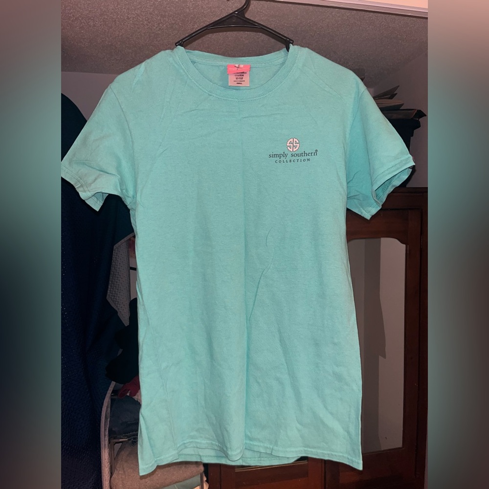Simply Southern Aqua Short Sleeve Tee